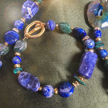 Incărcați imaginea în vizualizatorul Galeriei, Brațară cu pietre naturale semipretioase Lapis Lazuli | Sodalit | Malachite
